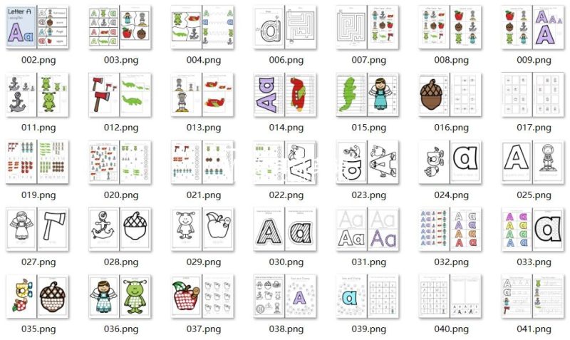 2600页的英语A-Z字母练习作业纸，高清PDF电子版，可下载打印，百度网盘下载！ - 磨耳朵英语