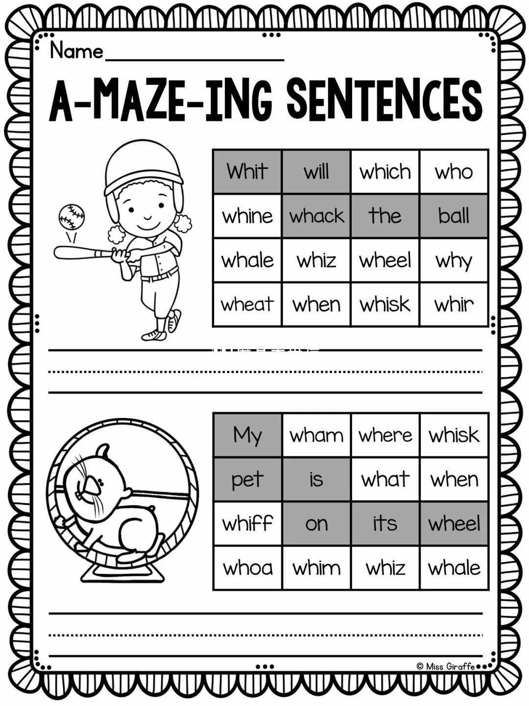 Phonics No Prep Massive MEGA Bundle 自然拼读练习册 图片24 Phonics No Prep Massive MEGA Bundle 自然拼读练习册 图片23