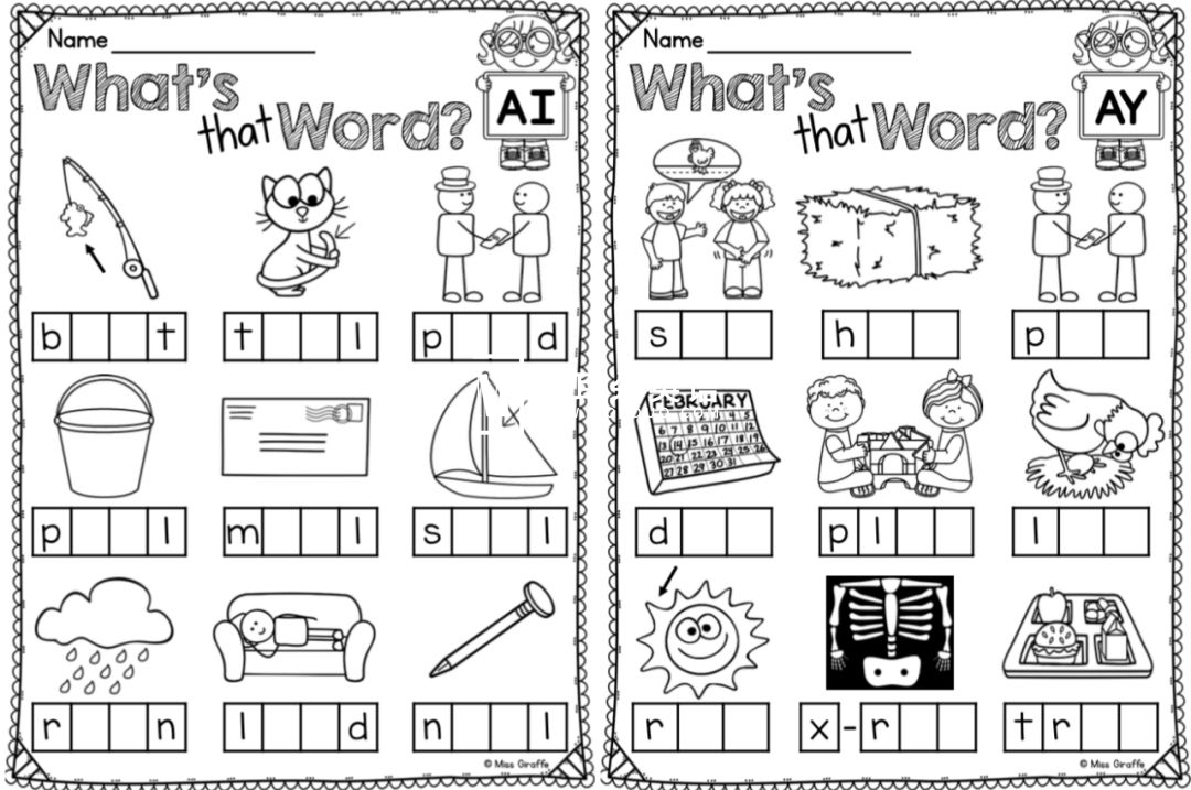 Phonics No Prep Massive MEGA Bundle 自然拼读练习册 图片20 Phonics No Prep Massive MEGA Bundle 自然拼读练习册 图片19