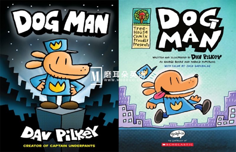 《神探狗Dog Man》幽默原版英文漫画桥梁书,PDF绘本+音频MP3,百度网盘下载! - 磨耳朵英语