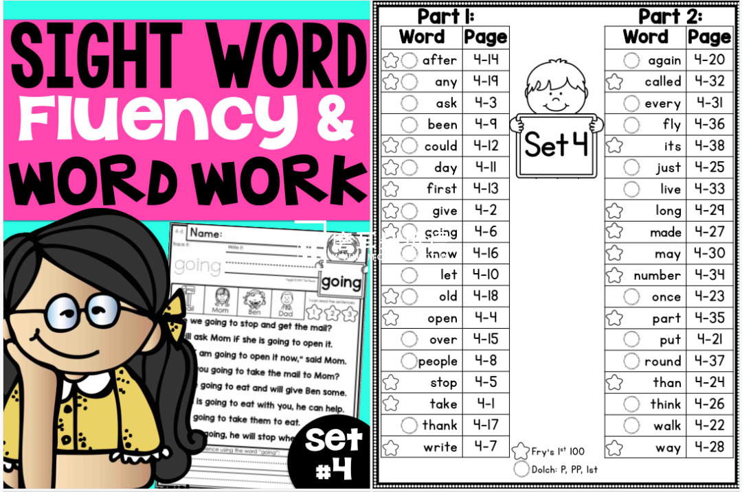 Sight Word Fluency and Word Work 图片20 Sight Word Fluency and Word Work 图片19