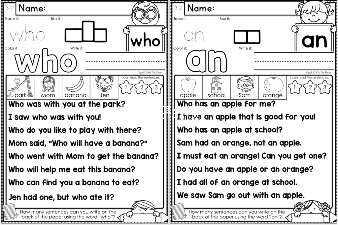 Sight Word Fluency and Word Work 图片16 Sight Word Fluency and Word Work 图片15
