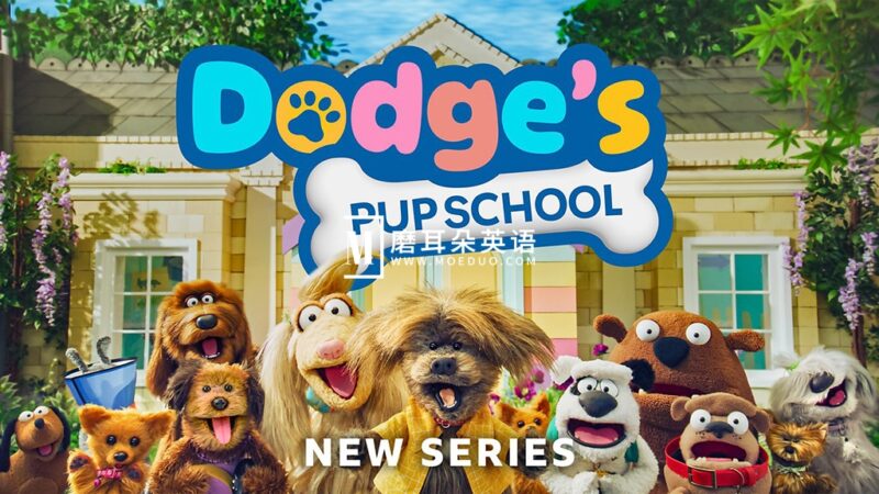 BBC英文动画《Dodges Pup School 小狗学校》全13集视频+13集儿歌，1080P高清视频带英文字幕，百度网盘下载！ - 磨耳朵英语